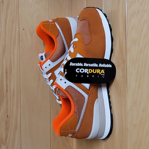 New Balance 574 Cordura Rust Morning Fog Orange Mens Shoe Sneaker ML574HS2 - Picture 7 of 13